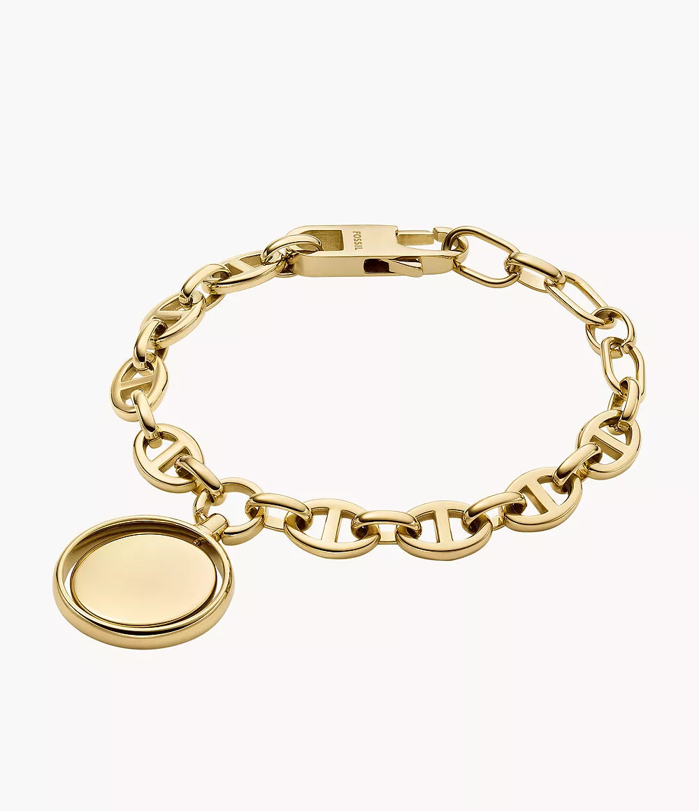 Heritage Legacy Charm Gold-Tone Stainless Steel Chain Bracelet JF04801710 - Shop Authentic FOSWOMBRA(s) from Maybrands - for as low as ₦164000! 