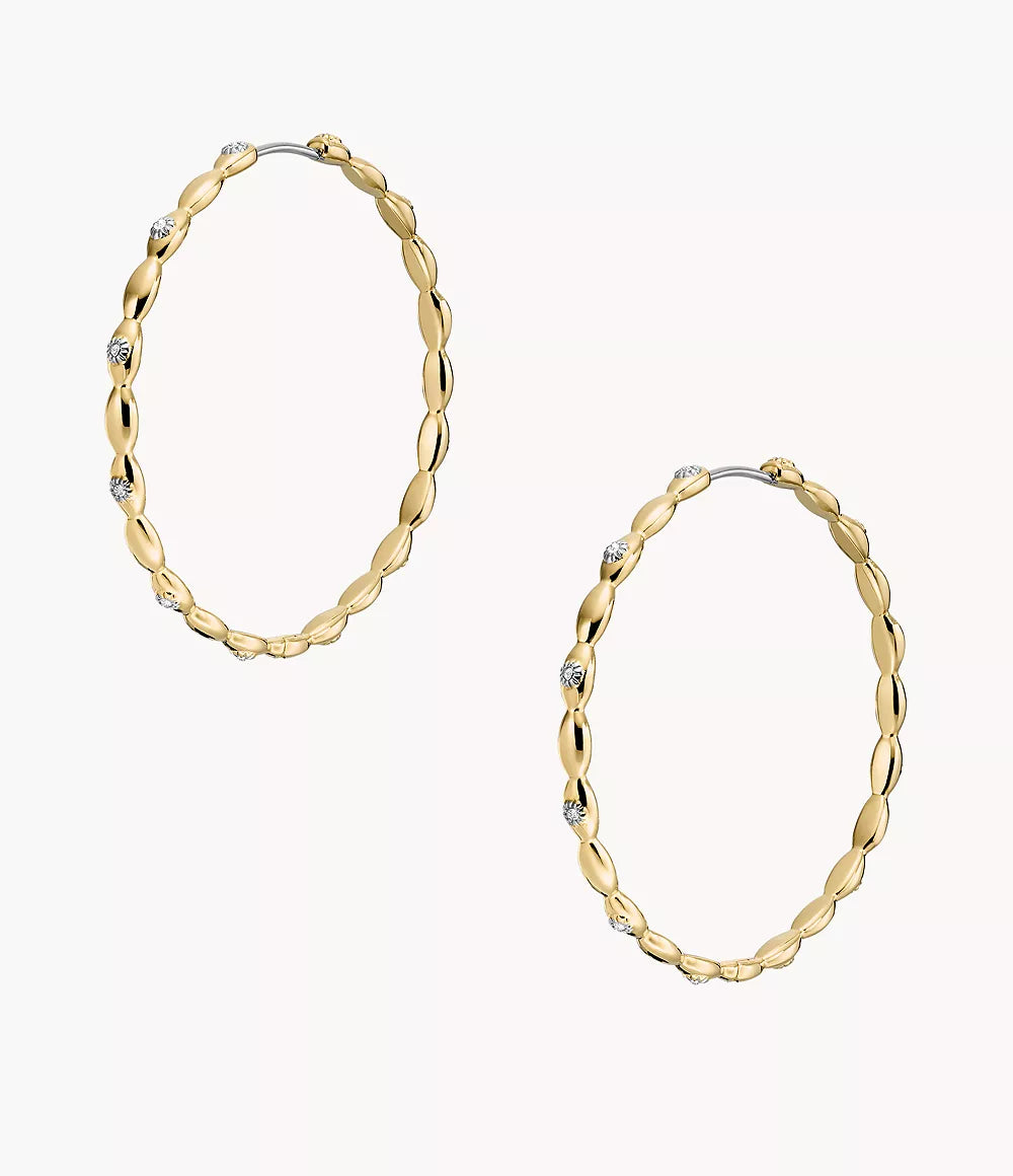 Sutton Evil Eye Gold-Tone Stainless Steel Hoop Earrings JF04817710 - Shop Authentic FOSWOMEAR(s) from Maybrands - for as low as ₦164000! 
