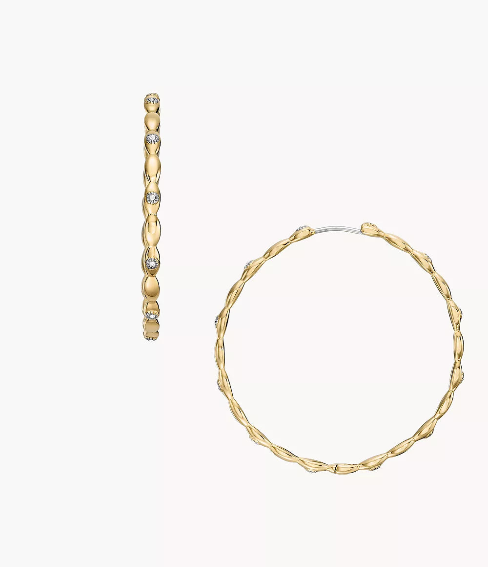 Sutton Evil Eye Gold-Tone Stainless Steel Hoop Earrings JF04817710 - Shop Authentic FOSWOMEAR(s) from Maybrands - for as low as ₦164000! 