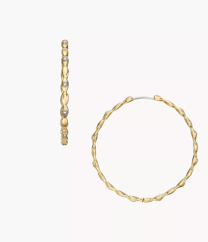 Sutton Evil Eye Gold-Tone Stainless Steel Hoop Earrings JF04817710 - Shop Authentic FOSWOMEAR(s) from Maybrands - for as low as ₦164000! 