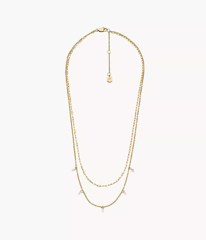 Ellis Shaky Glitz Gold-Tone Stainless Steel Multi-Strand Necklace JF04894710 - Shop Authentic FOSWOMNEC(s) from Maybrands - for as low as ₦131000! 