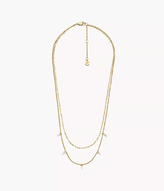 Ellis Shaky Glitz Gold-Tone Stainless Steel Multi-Strand Necklace JF04894710 - Shop Authentic FOSWOMNEC(s) from Maybrands - for as low as ₦131000! 