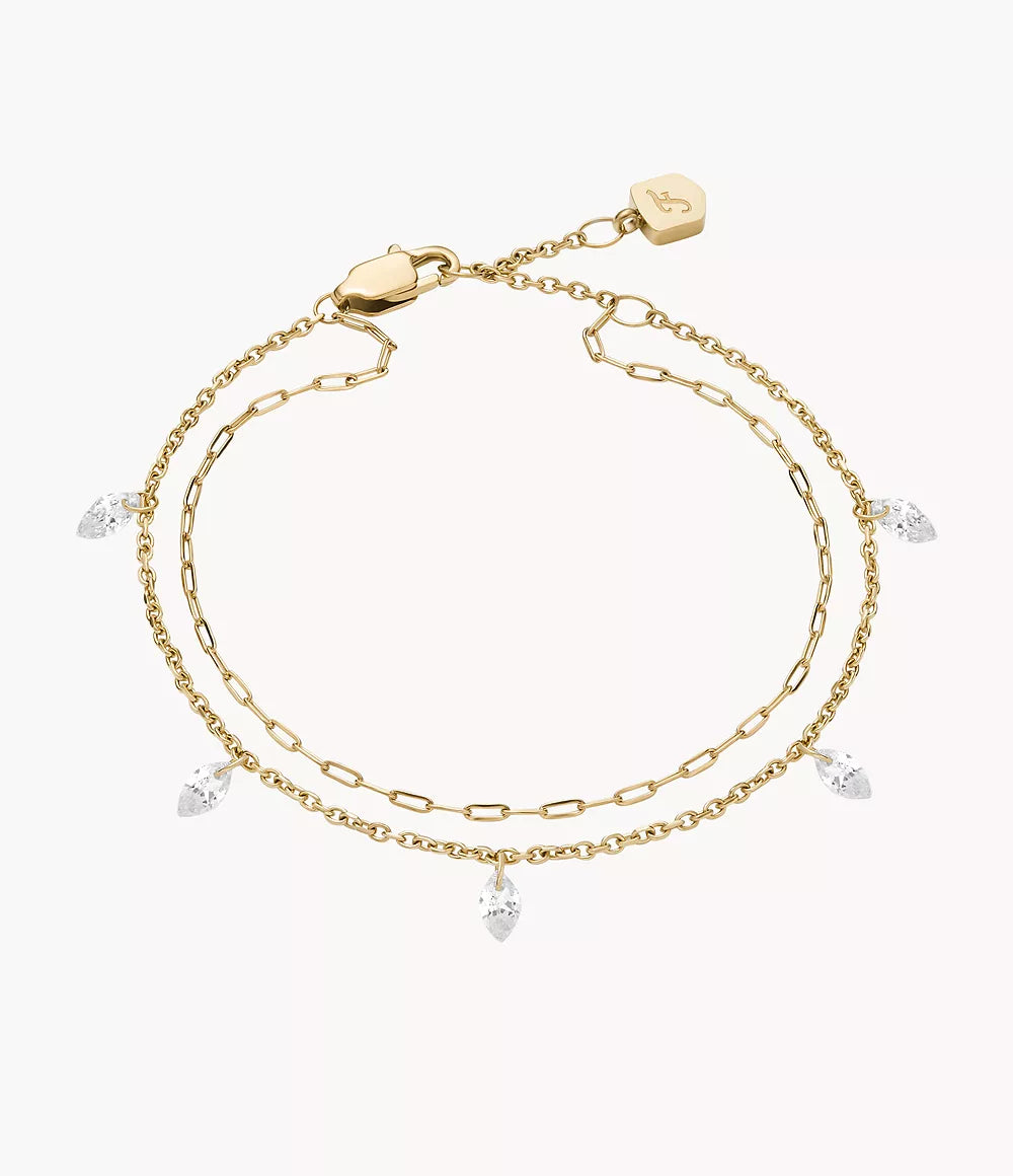 Ellis Shaky Glitz Gold-Tone Stainless Steel Multi-Strand Bracelet JF04895710 - Shop Authentic FOSWOMBRA(s) from Maybrands - for as low as ₦131000! 