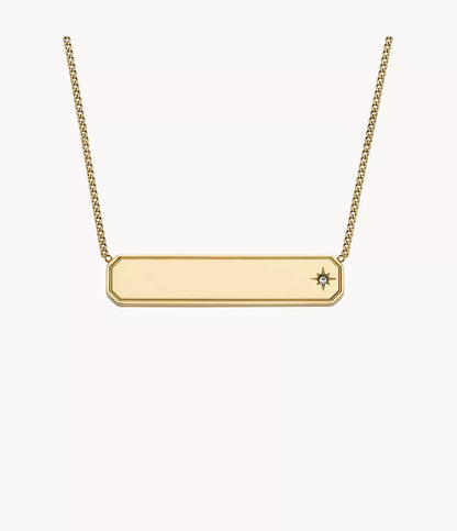 Sadie Gold-Tone Stainless Steel ID Necklace JF04926710 - Shop Authentic FOSWOMNEC(s) from Maybrands - for as low as ₦98000! 