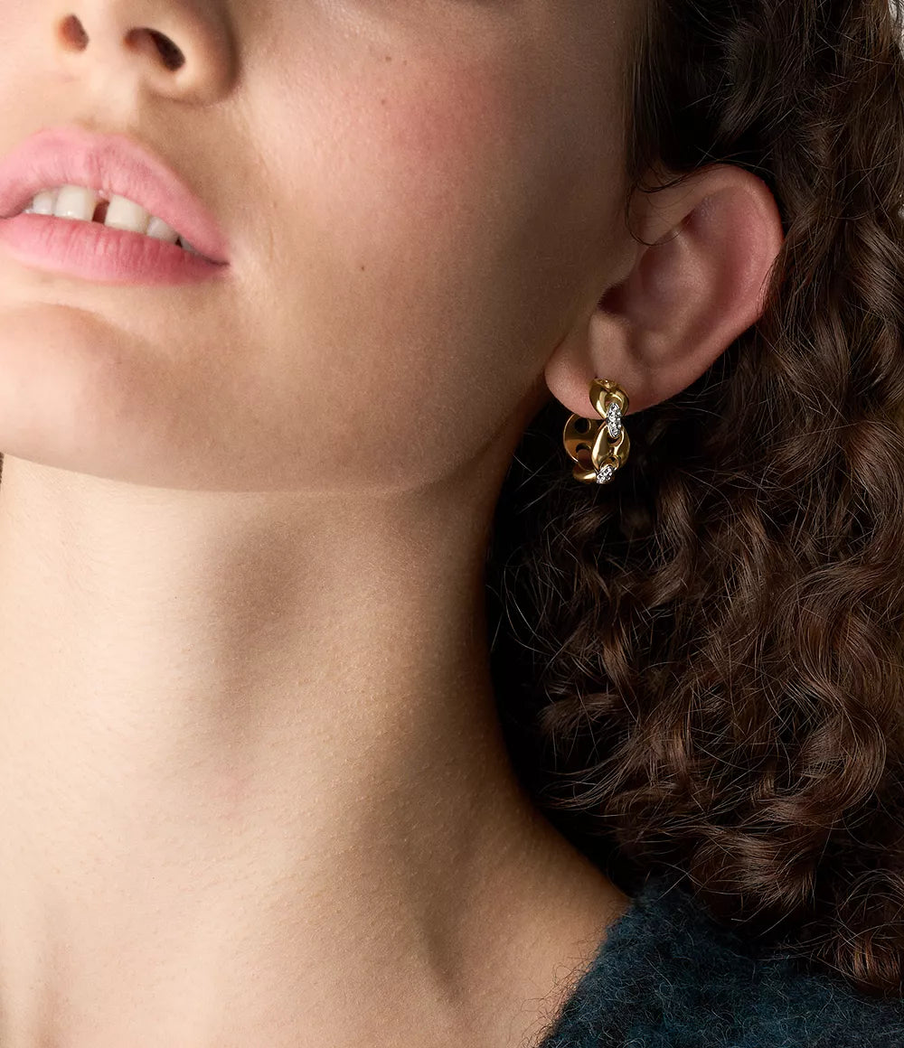 Heritage D-Link Glitz Two-Tone Stainless Steel Hoop Earrings JF04930998 - Shop Authentic FOSWOMEAR(s) from Maybrands - for as low as ₦131000! 