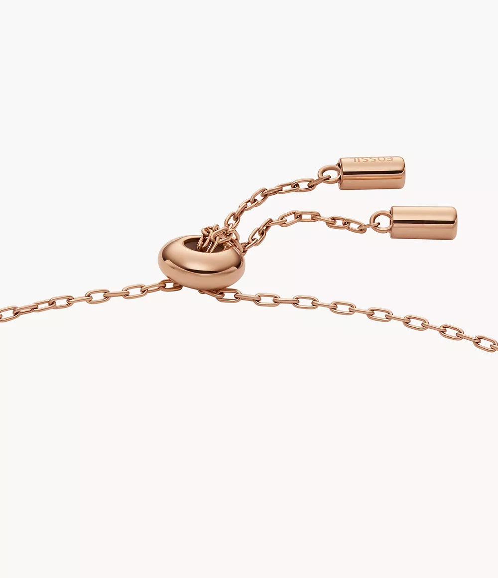 Merrit Classic Mother-of-Pearl Rose Gold-Tone Stainless Steel Station Bracelet JF04937791 - Shop Authentic FOSWOMBRA(s) from Maybrands - for as low as ₦98000! 