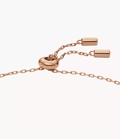 Merrit Classic Mother-of-Pearl Rose Gold-Tone Stainless Steel Station Bracelet JF04937791 - Shop Authentic FOSWOMBRA(s) from Maybrands - for as low as ₦98000! 