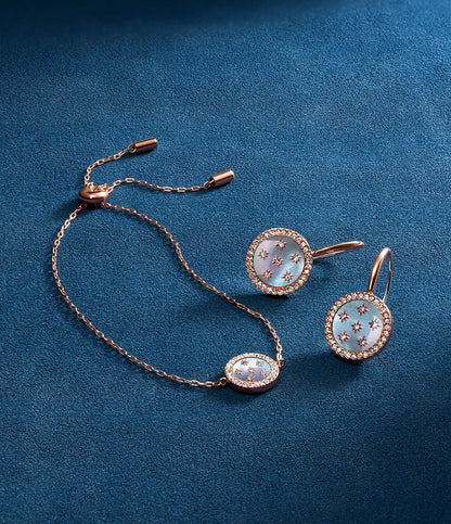 Merrit Classic Mother-of-Pearl Rose Gold-Tone Stainless Steel Station Bracelet JF04937791 - Shop Authentic FOSWOMBRA(s) from Maybrands - for as low as ₦98000! 