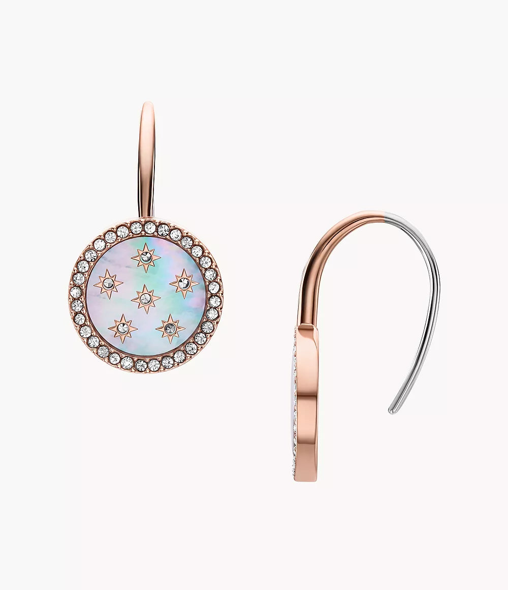 Merrit Classic Mother-of-Pearl Rose Gold-Tone Stainless Steel Drop Earrings JF04938791 - Shop Authentic FOSWOMEAR(s) from Maybrands - for as low as ₦131000! 