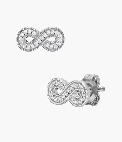 Fossil Infinity Sterling Silver Stud Earrings JFS00634040 - Shop Authentic Earrings(s) from Maybrands - for as low as ₦115000! 