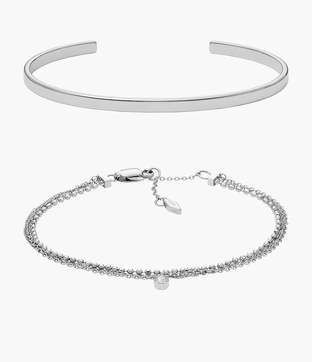 Fossil Arm Party Stainless Steel Bracelet Gift Set JGFTSET1089 - Shop Authentic bracelets(s) from Maybrands - for as low as ₦224000! 