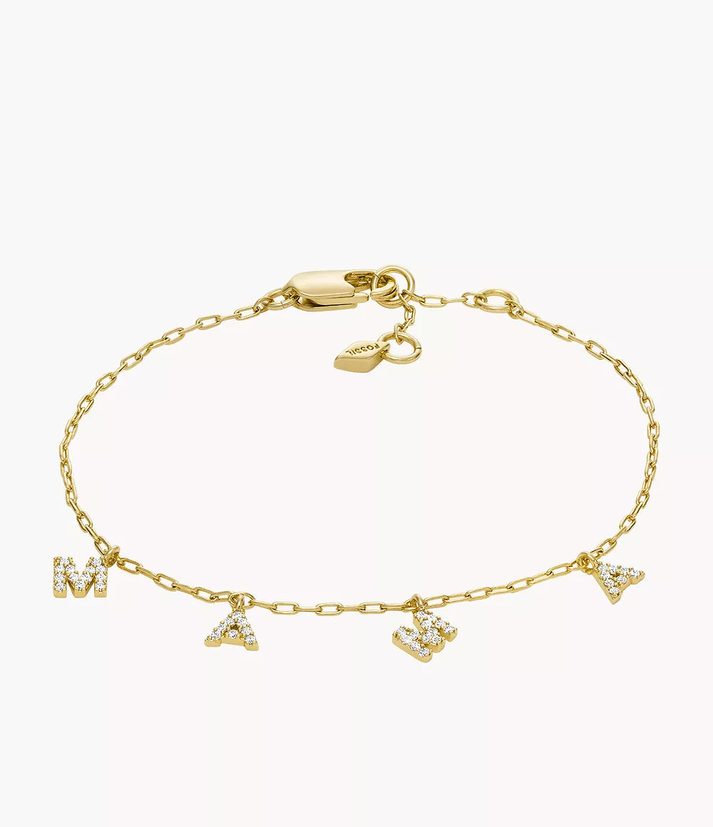 Fossil Hazel Gold-Tone Brass Chain Bracelet JOA00762710 - Shop Authentic bracelets(s) from Maybrands - for as low as ₦95500! 