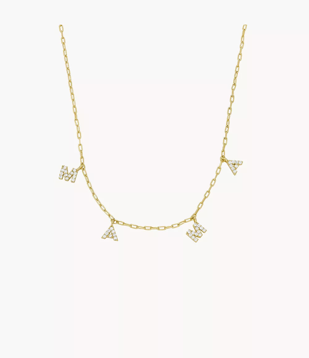 Fossil Hazel Gold-Tone Brass Chain Necklace JOA00764710 - Shop Authentic necklaces(s) from Maybrands - for as low as ₦95500! 