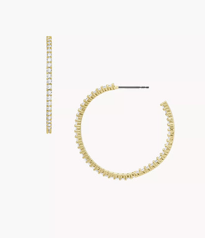 Fossil Gold-Tone Brass Hoop Earrings JOA00808710 - Shop Authentic Earrings(s) from Maybrands - for as low as ₦113000! 