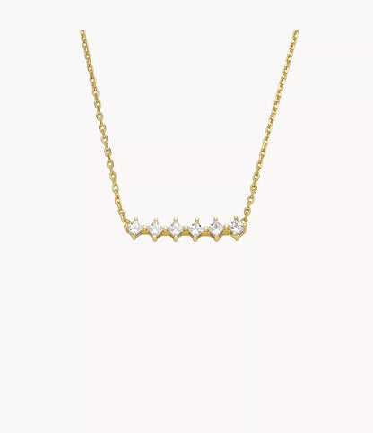 Fossil Hazel Classic Glitz Gold-Tone Brass Station Necklace JOA00811710 - Shop Authentic necklaces(s) from Maybrands - for as low as ₦102500! 