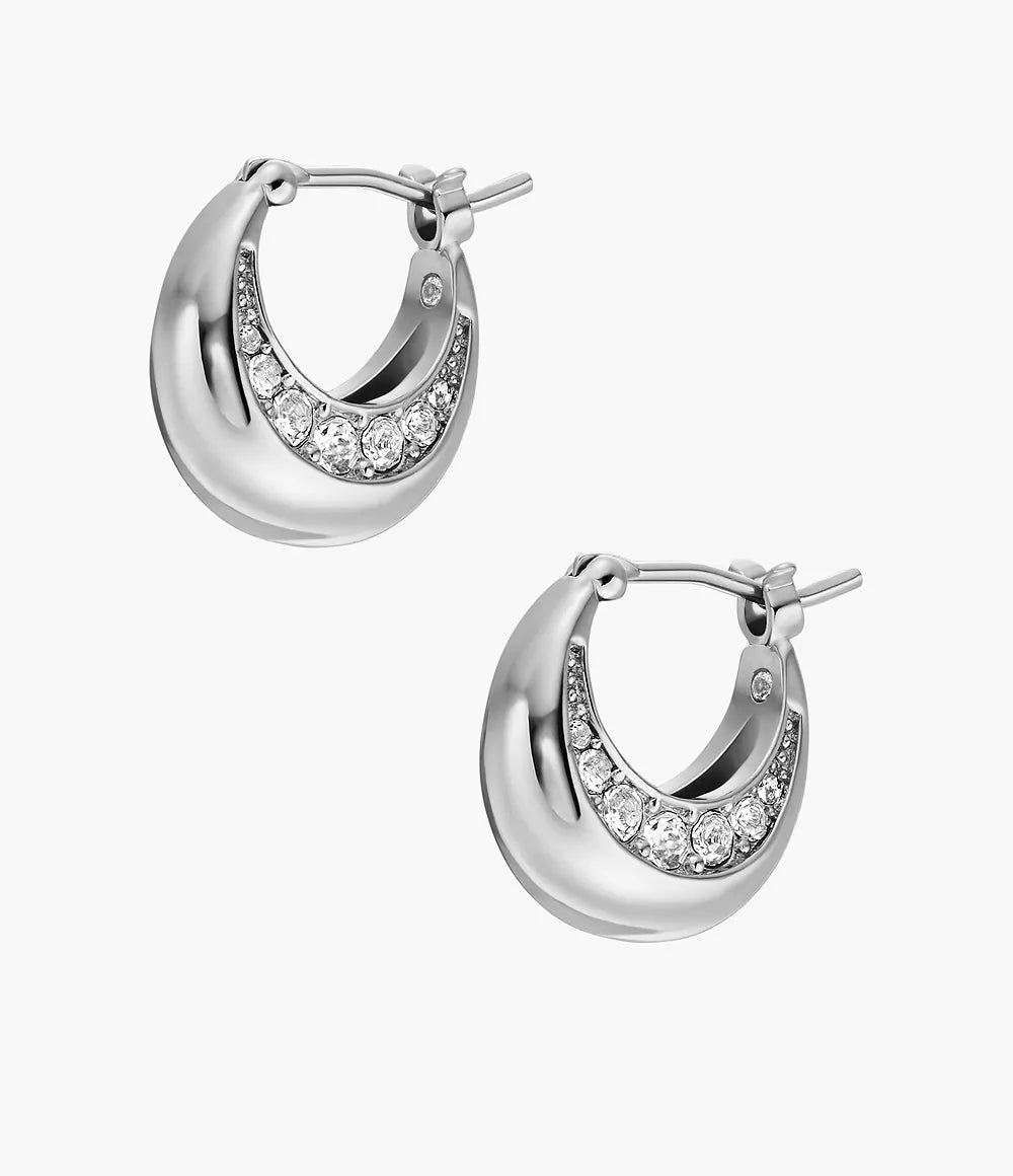 Fossil Ear Party Stainless Steel Hoop Earrings JOA00824040 - Shop Authentic Earrings(s) from Maybrands - for as low as ₦102500! 