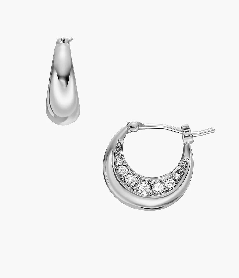 Fossil Ear Party Stainless Steel Hoop Earrings JOA00824040 - Shop Authentic Earrings(s) from Maybrands - for as low as ₦102500! 