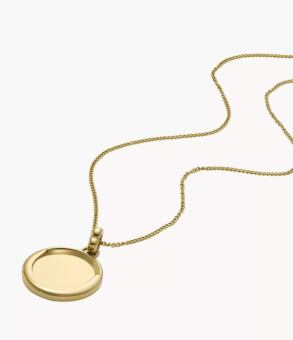 Fossil Mothers Day Locket Gold-Tone Stainless Steel Pendant Necklace JOF01093710 - Shop Authentic necklaces(s) from Maybrands - for as low as ₦151000! 