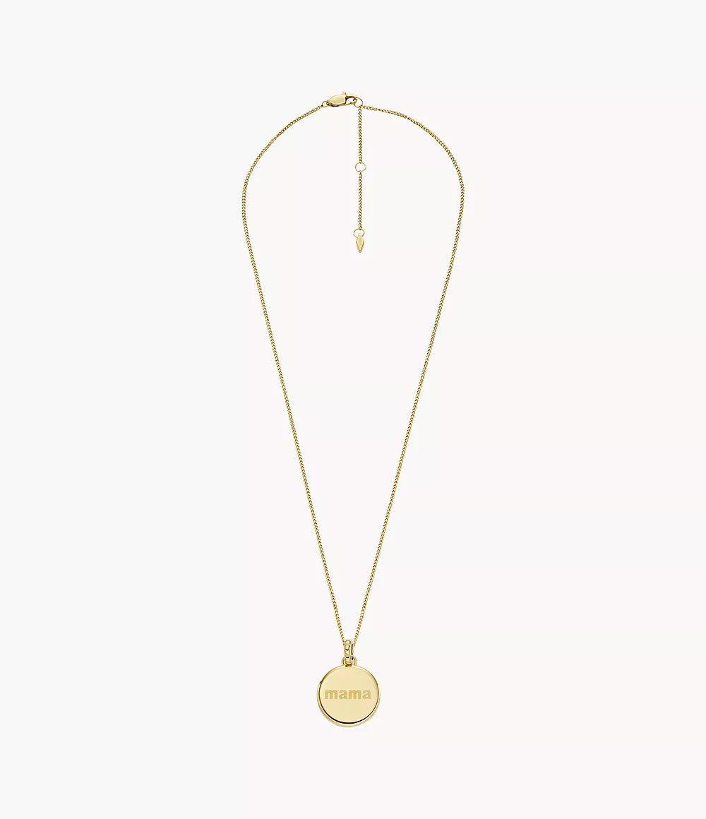 Fossil Mothers Day Locket Gold-Tone Stainless Steel Pendant Necklace JOF01093710 - Shop Authentic necklaces(s) from Maybrands - for as low as ₦151000! 