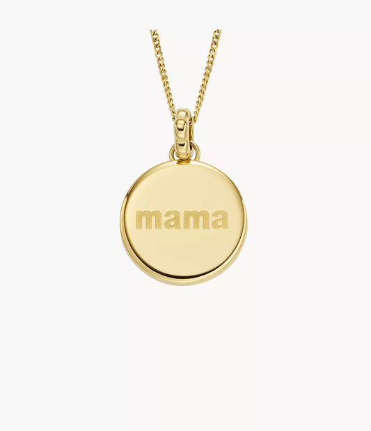 Fossil Mothers Day Locket Gold-Tone Stainless Steel Pendant Necklace JOF01093710 - Shop Authentic necklaces(s) from Maybrands - for as low as ₦151000! 