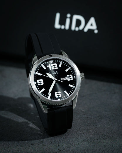 Lida Black Silicone Date Watch LD00001 - Shop Authentic LIDFASWAT(s) from Maybrands - for as low as ₦143500! 