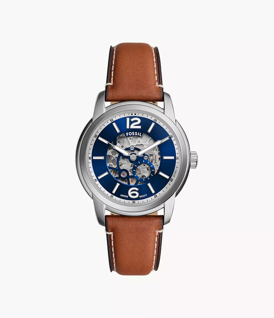 Fossil Heritage Automatic Brown Leather Watch ME3263 - Shop Authentic Watches(s) from Maybrands - for as low as ₦635500! 