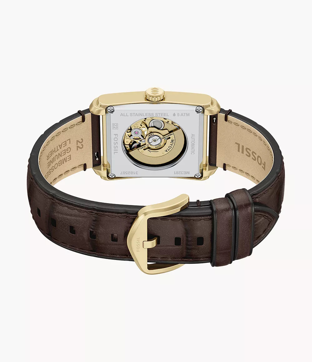 Carraway 30mm Automatic Brown Croco Leather Watch ME3281 - Shop Authentic FOSMENWAT(s) from Maybrands - for as low as ₦603000! 