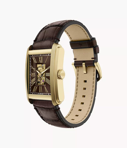 Carraway 30mm Automatic Brown Croco Leather Watch ME3281 - Shop Authentic FOSMENWAT(s) from Maybrands - for as low as ₦603000! 
