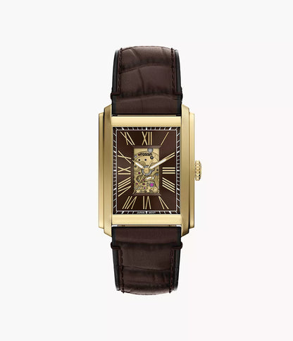 Carraway 30mm Automatic Brown Croco Leather Watch ME3281 - Shop Authentic FOSMENWAT(s) from Maybrands - for as low as ₦603000! 
