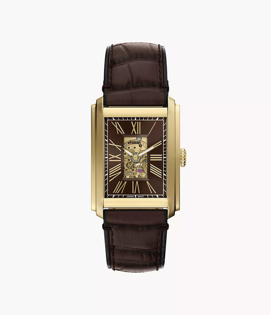 Carraway 30mm Automatic Brown Croco Leather Watch ME3281 - Shop Authentic FOSMENWAT(s) from Maybrands - for as low as ₦603000! 