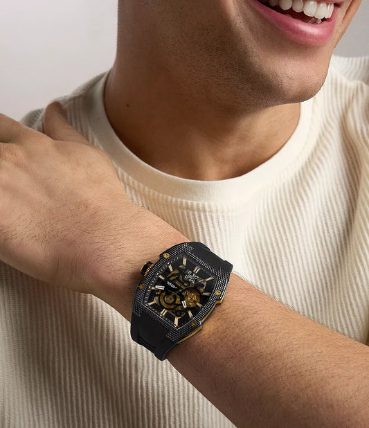Machine X1 42mm Automatic Black Silicone Watch ME3284 - Shop Authentic FOSMENWAT(s) from Maybrands - for as low as ₦1071500! 