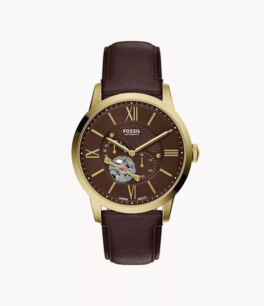 Townsman 44mm Automatic Brown Leather Watch ME3286 - Shop Authentic FOSMENWAT(s) from Maybrands - for as low as ₦583500! 