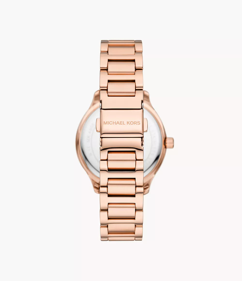 MK4806 - Michael Kors Sage Three-Hand Rose Gold-Tone Stainless Steel Watch - Shop Authentic Watches(s) from Maybrands - for as low as ₦539000! 