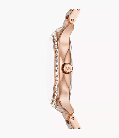 MK4806 - Michael Kors Sage Three-Hand Rose Gold-Tone Stainless Steel Watch - Shop Authentic Watches(s) from Maybrands - for as low as ₦539000! 