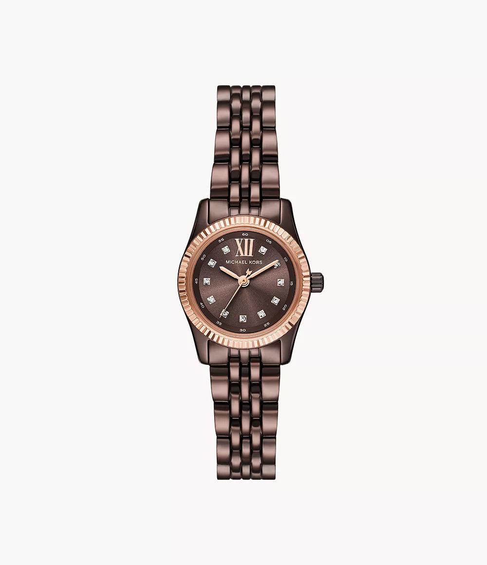 Michael Kors Lexington Three-Hand Chocolate Stainless Steel Watch MK4844 - Shop Authentic Watches(s) from Maybrands - for as low as ₦510500! 