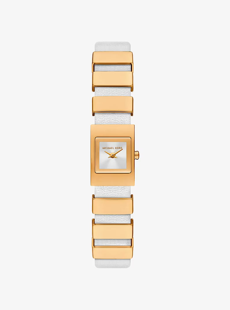 Mini Darrington Gold-Tone and Leather Watch MK4899 - Shop Authentic MICWOMWAT(s) from Maybrands - for as low as ₦507500! 