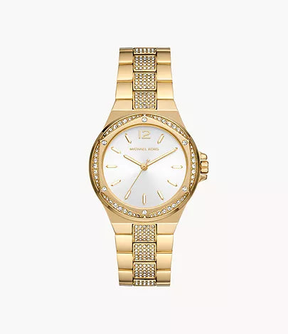 MK7361 - Michael Kors Lennox Three-Hand Gold-Tone Stainless Steel Watch - Shop Authentic watch(s) from Maybrands - for as low as ₦272500! 