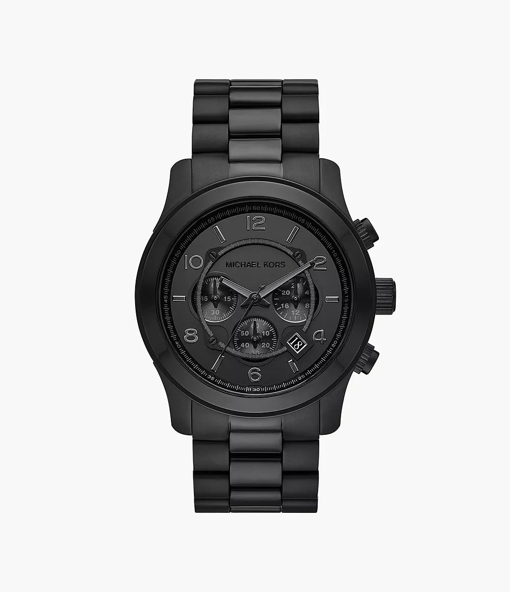 MK9073 - Michael Kors Runway Chronograph Black Stainless Steel Watch - Shop Authentic Watches(s) from Maybrands - for as low as ₦539000! 