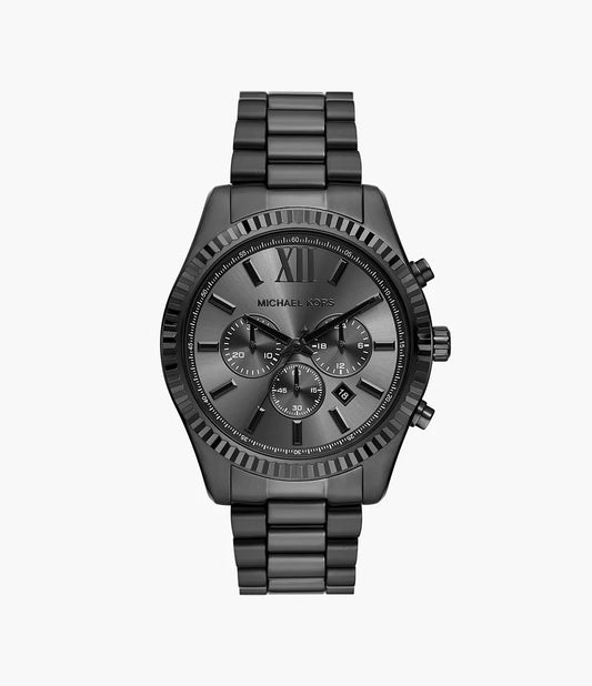 MK9154 - Michael Kors Lexington Chronograph Black Stainless Steel Watch - Shop Authentic watches(s) from Maybrands - for as low as ₦354000! 