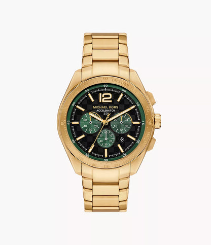 Michael Kors Accelerator 2.0 Chronograph Gold-Tone Stainless Steel Watch MK9177 - Shop Authentic Watches(s) from Maybrands - for as low as ₦627500! 