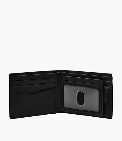 ML4400001 - Fossil Everett Large Black Leather Coin Pocket Bifold For Men - Shop Authentic handbags, wallets & cases(s) from Maybrands - for as low as ₦131500! 