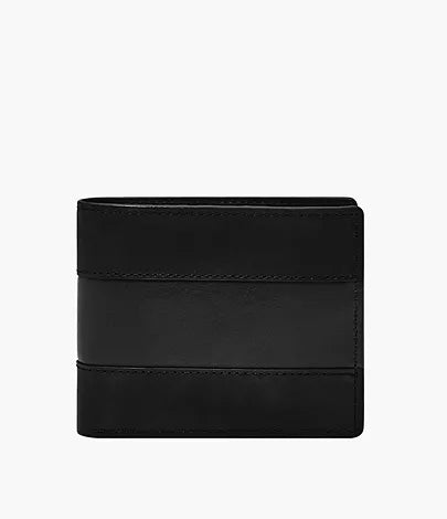 ML4400001 - Fossil Everett Large Black Leather Coin Pocket Bifold For Men - Shop Authentic handbags, wallets & cases(s) from Maybrands - for as low as ₦131500! 