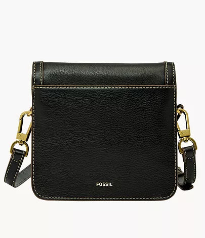 SHB3070001 - Fossil Ainsley Black Leather Small Flap Crossbody Bag For Women - Shop Authentic handbag(s) from Maybrands - for as low as ₦290000! 