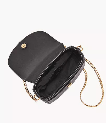 SHB3148001 - Fossil Emery Black Leather Micro Crossbody Bag For Women - Shop Authentic handbag(s) from Maybrands - for as low as ₦234500! 