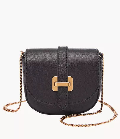 SHB3148001 - Fossil Emery Black Leather Micro Crossbody Bag For Women - Shop Authentic handbag(s) from Maybrands - for as low as ₦234500! 