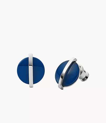 SKJ1294040-Skagen Sofie Sea Glass Silver-Tone Stainless Steel Stud Earrings for Women - Shop Authentic earrings(s) from Maybrands - for as low as ₦37000! 