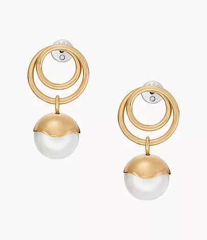 SKJ1721710-Skagen Agnethe Pearl Drop Earrings for Women - Shop Authentic earrings(s) from Maybrands - for as low as ₦65500! 