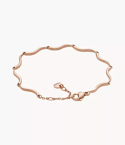 SKJ1787791 - Skagen Kariana Waves Rose Gold-Tone Stainless Steel Chain Bracelet for Ladies - Shop Authentic bracelets(s) from Maybrands - for as low as ₦120000! 
