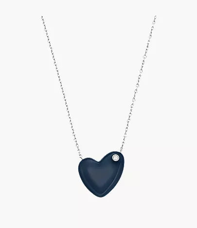 SOFIE SEA GLASS Blue Heart Shape Pendant Necklace SKJ1802040 - Shop Authentic (s) from Maybrands - for as low as ₦85500! 