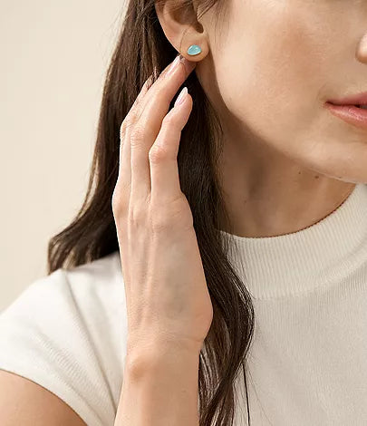 SKJ1805710 - Skagen Sofie Sea Glass Mint Green Organic-Shaped Stud Earrings - Shop Authentic earrings(s) from Maybrands - for as low as ₦61000! 